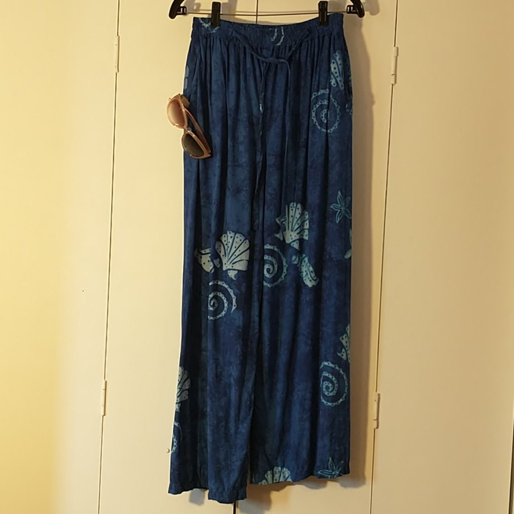 🐚 Hand painted Bali Batiks resort wear pants